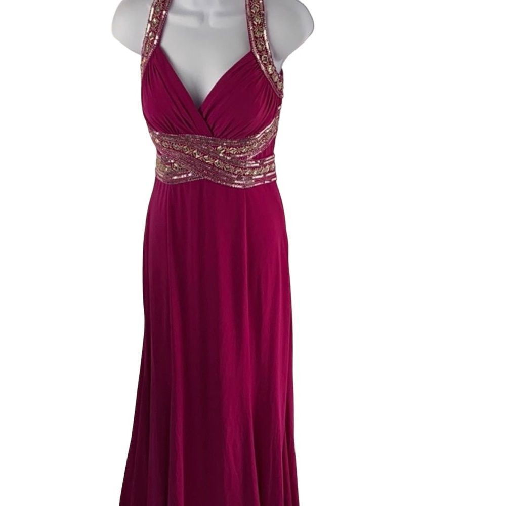 Niki By Niki Livas Sequence Razor Back Long Formal